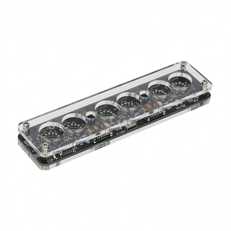 IN-14 6-Digit Nixie Tube Clock Creative Clock Innovative Decor Basic Version