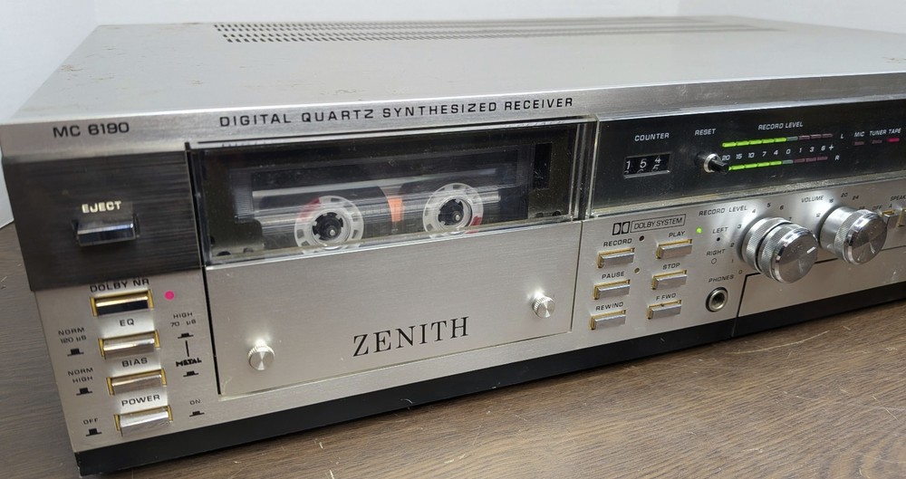 Zenith MC 6190 Digital Quartz Synthesized Receiver - WORKING w/ Issues *Read*