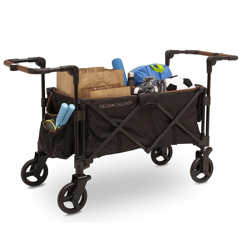 Hercules Stroller Wagon 2 Kids Portable All Terrain Foldable Push Pull Handles