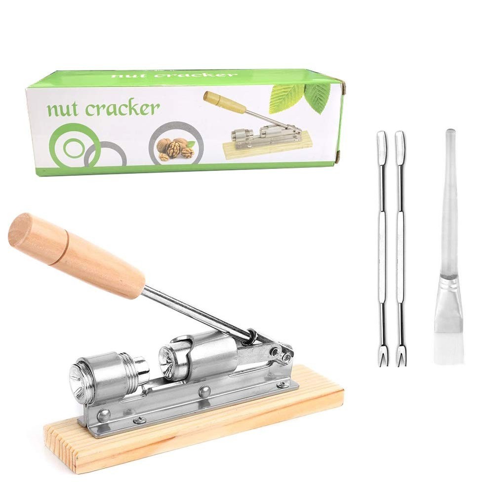 Nutcracker Heavy Duty Pecan Walnut Cracker Plier Opener Tool for Easy Cracking