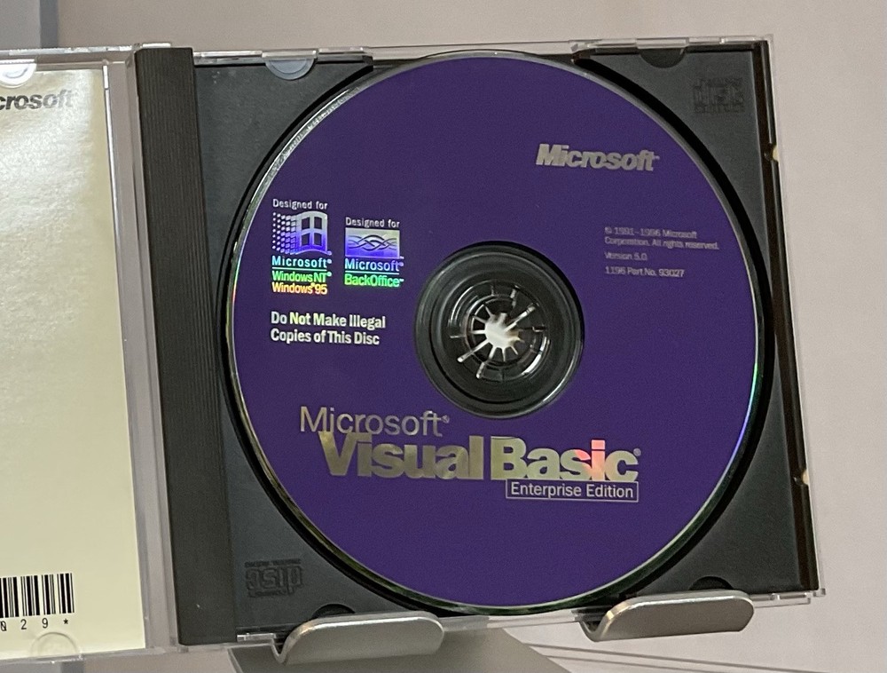 Microsoft Visual Basic 5.0 Enterprise Edition with CD Key ( Windows NT / 95 )