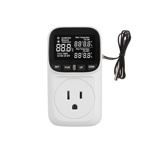 Digital Thermostat with LCD Display, 15A Keypad Temperature Controller Incubator