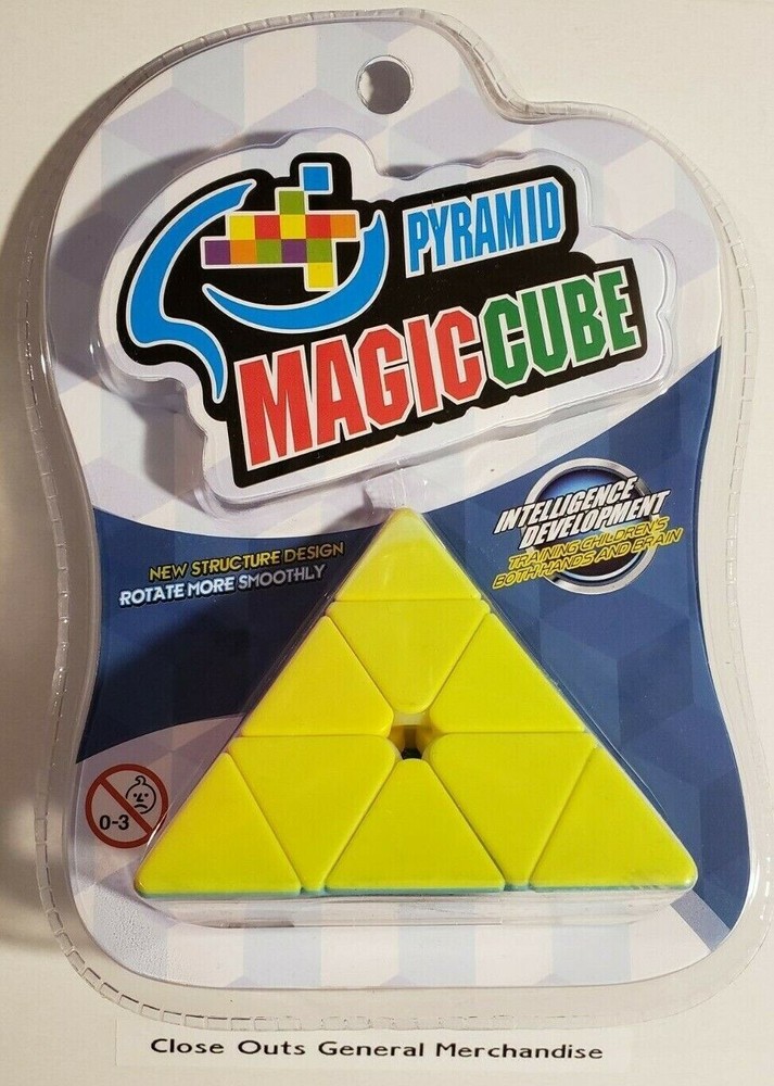 2 PACK - TWO PYRAMID MAGIC CUBE ( 1 CUBE MEASURE 2.5 X 2) NEW SEALED