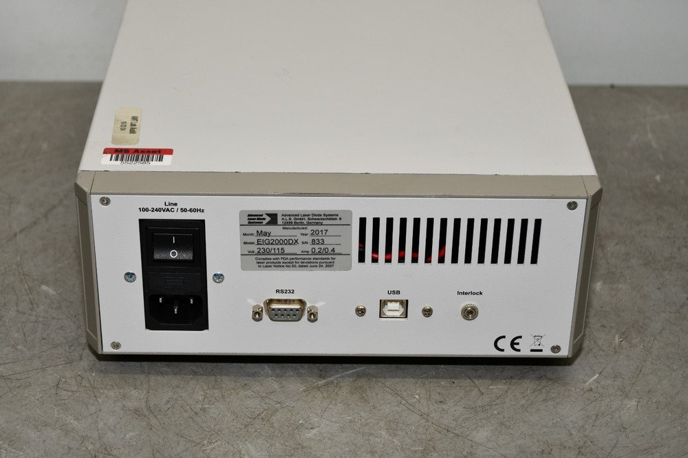 ^ ALS Advanced Laser Diode Systems EIG2000DX PiLas Laser Diode Controller #X6139