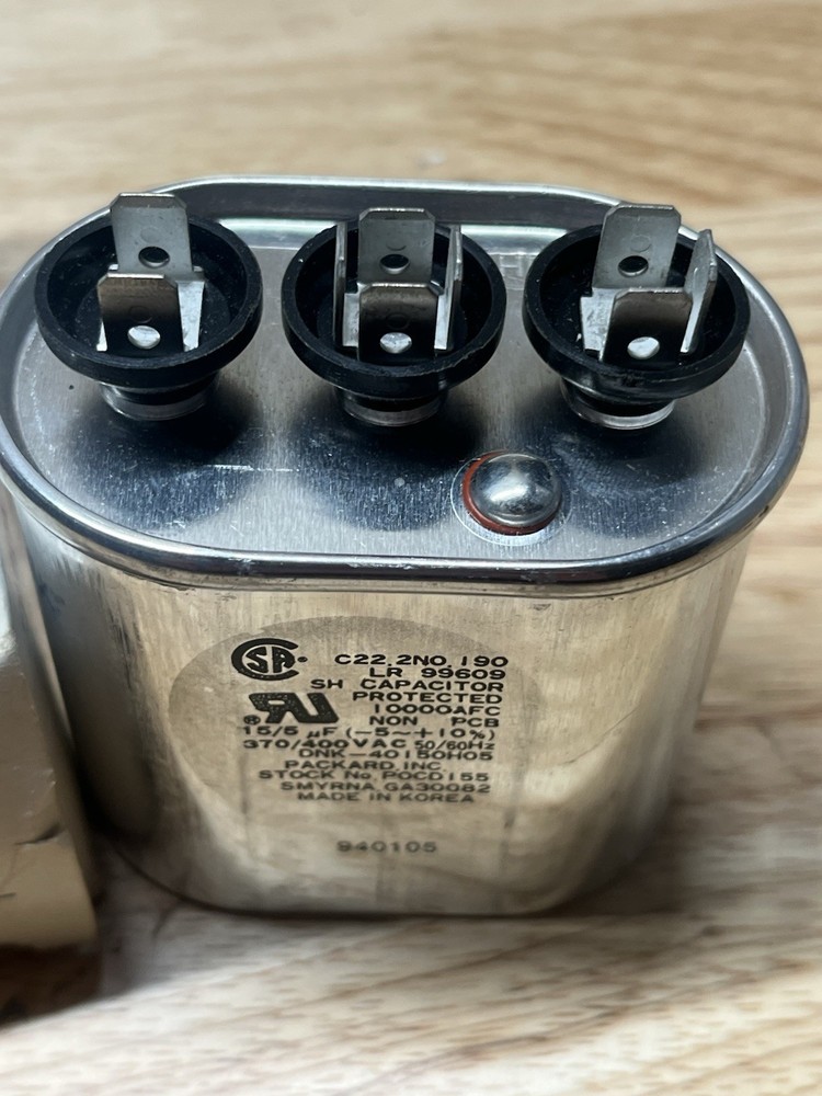 Packard PRCD155 Oval Run Capacitor 370V/400V