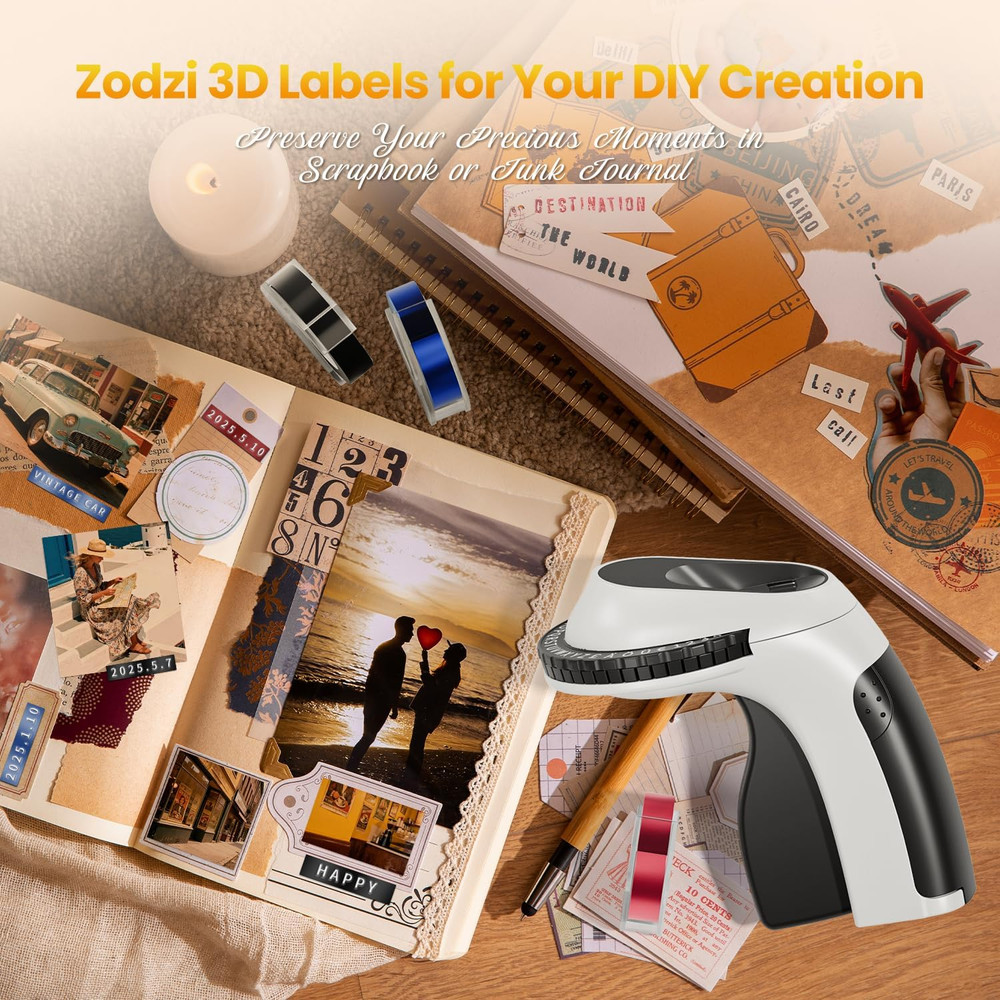 Label Maker,Vintage Embossing Label Maker,Retro Embossed Label Maker Machine for