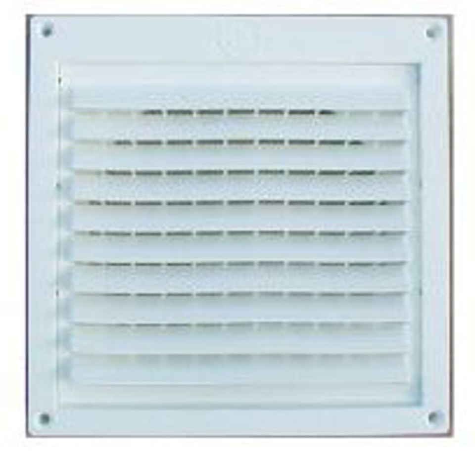 Builder's Best 110811 Soffit Vent 4" Plastic Snap Ring Connection White