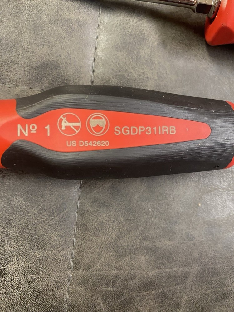 Snap On Screwdriver Set Red Soft Grip