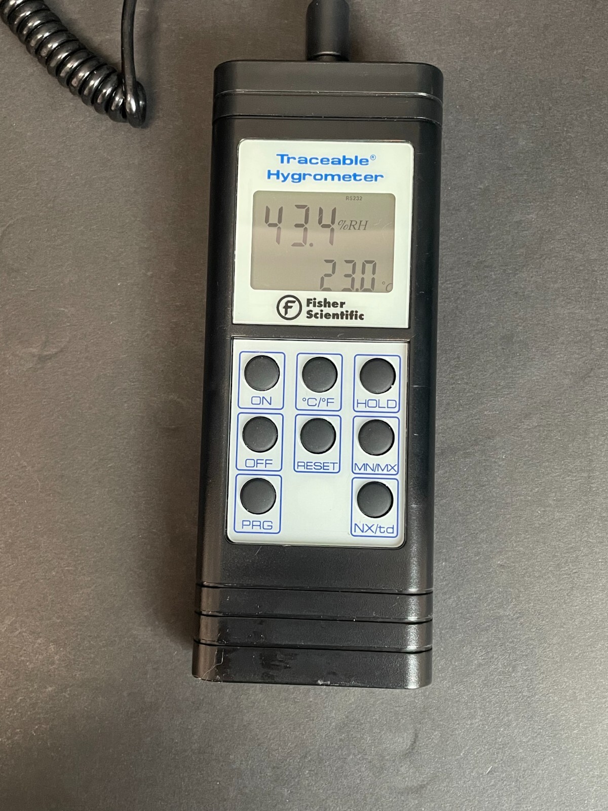 Fisher Scientific Traceable Memory Hygrometer Thermometer