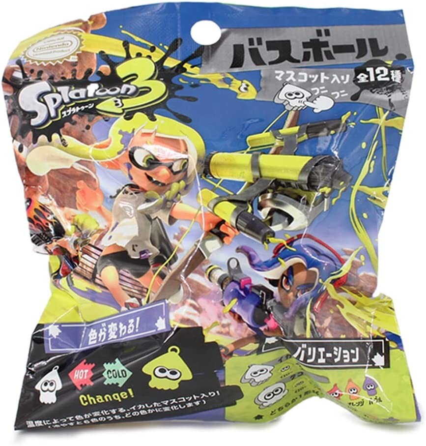 Japanese Bath ball bomb Splatoon 3 Inside mascot