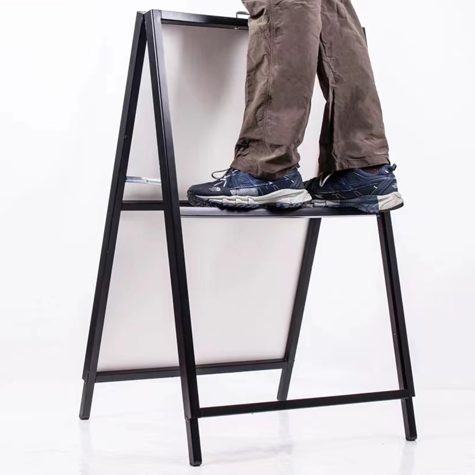 24" x 36" Heavy-Duty Double-Sided Folding Metal A-Frame ，Sidewalk Sign Frame