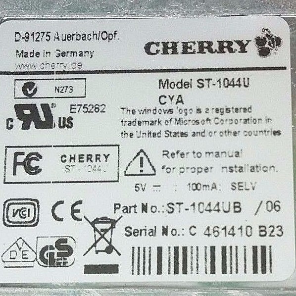 Cherry ST-1044U Desktop Smart Card Reader With Software Disk
