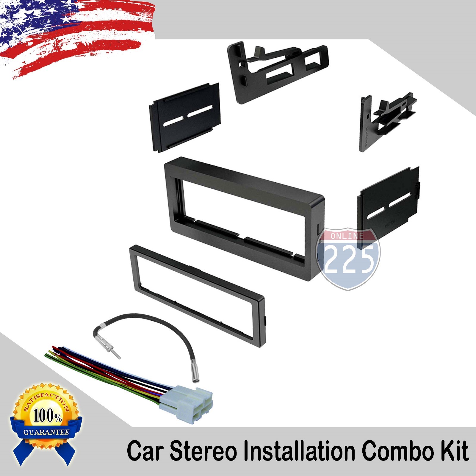 Car Stereo Radio Dash Kit w/ Harness & Antenna GMC Chevy Caddilac 1995-2005