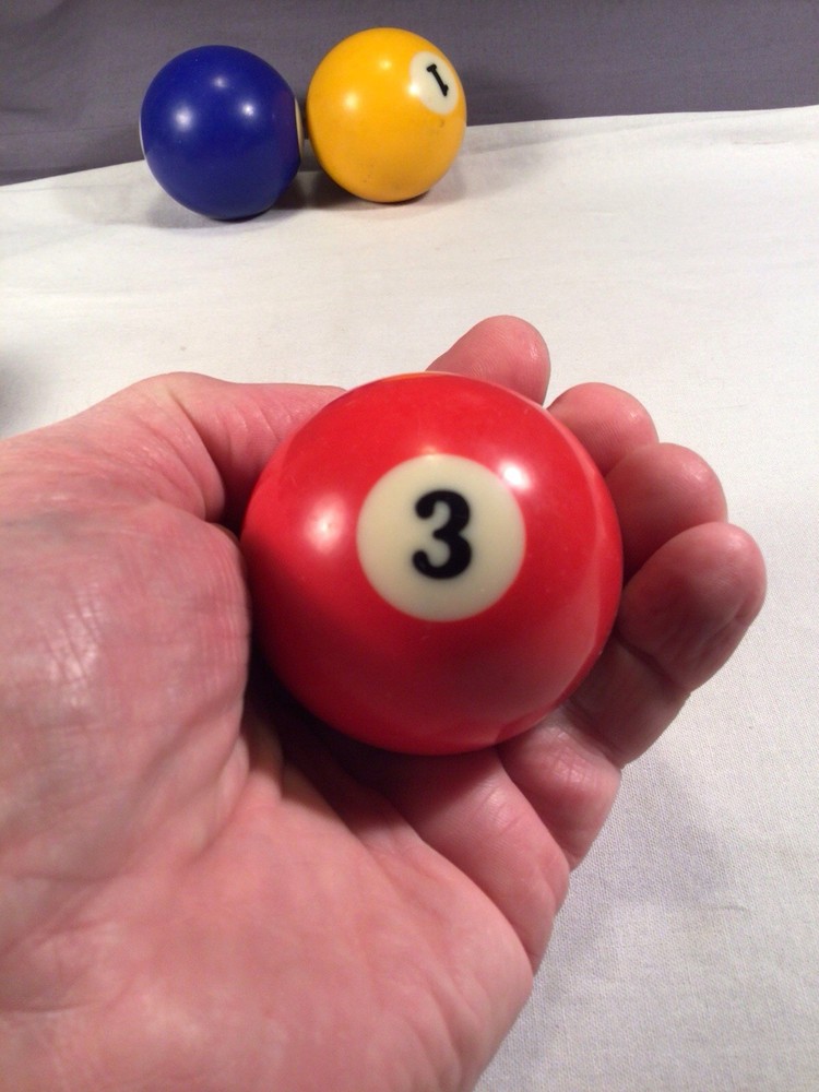 Vintage #3 Ball Replacement 3 Billiard Pool Solid!