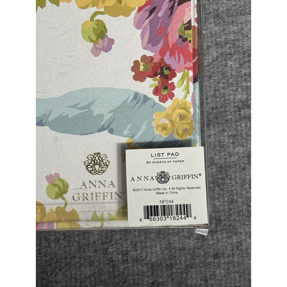 ANNA GRIFFIN Floral Listpad 60 Sheets - New
