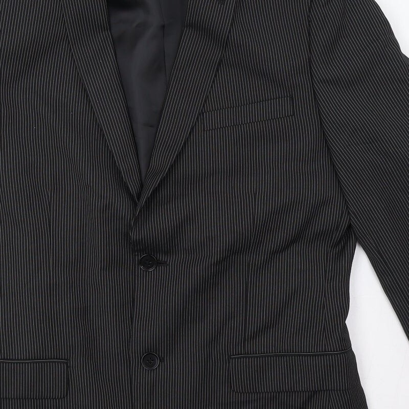 H&M Mens Silver Polyester Blend Blazer Size 38