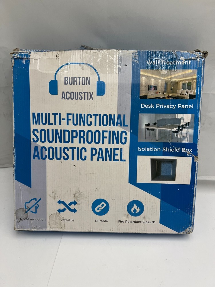 (QTY 5) Burton Acoustix Multi-Functional Soundproofing Acoustic Panel