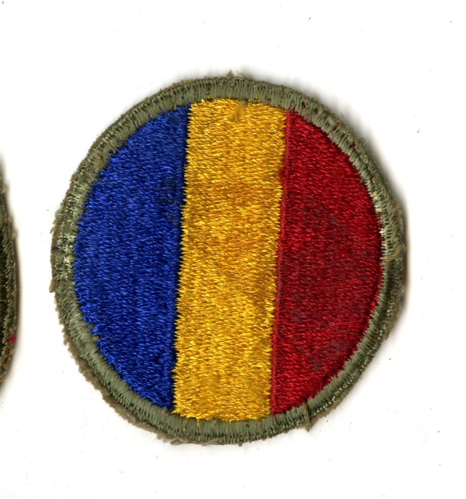 Replacement and Schools Command White Back Patch WWII Original