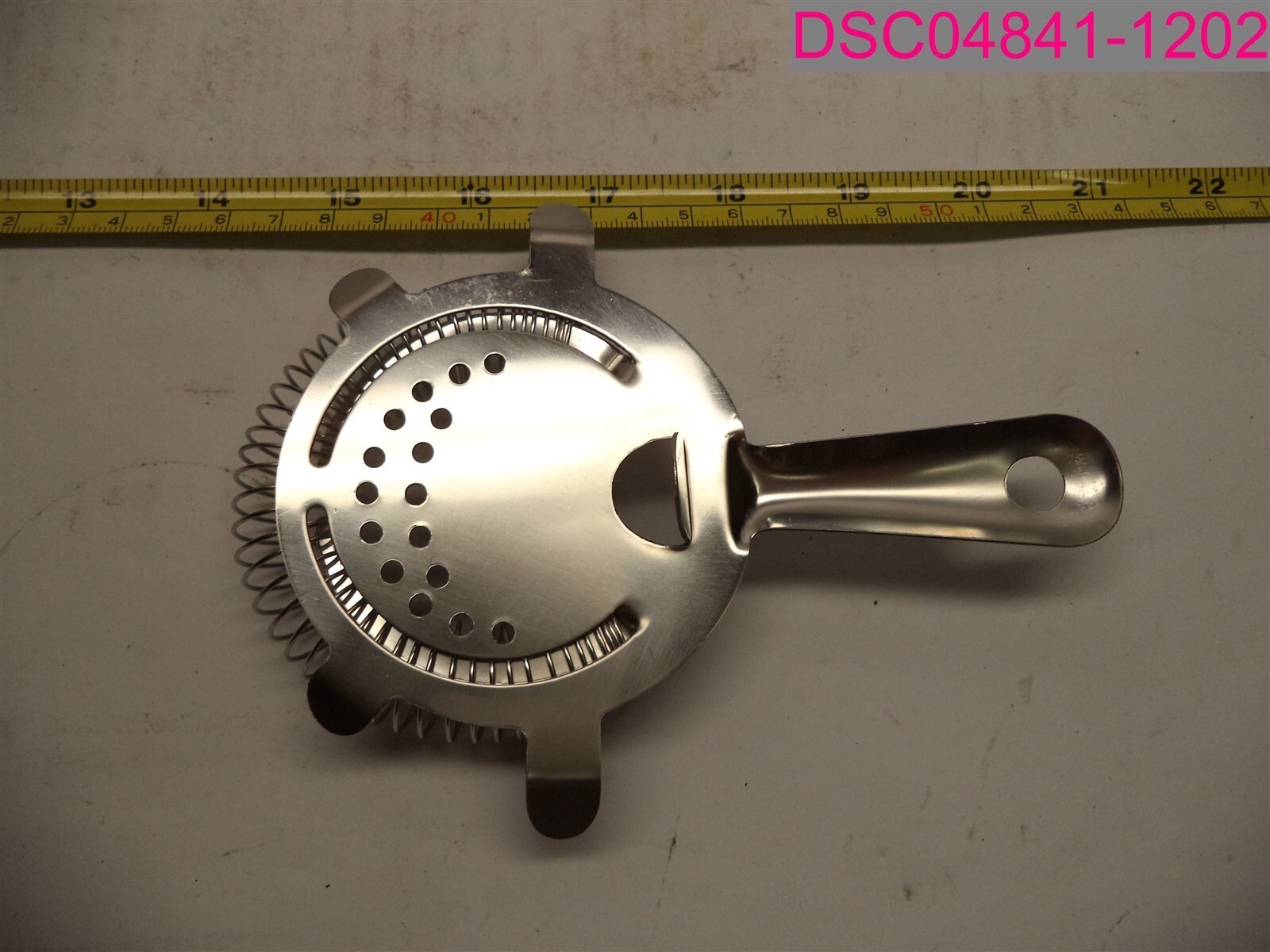 Winco BST-4P Stainless Steel Bar Strainer 4 Prong