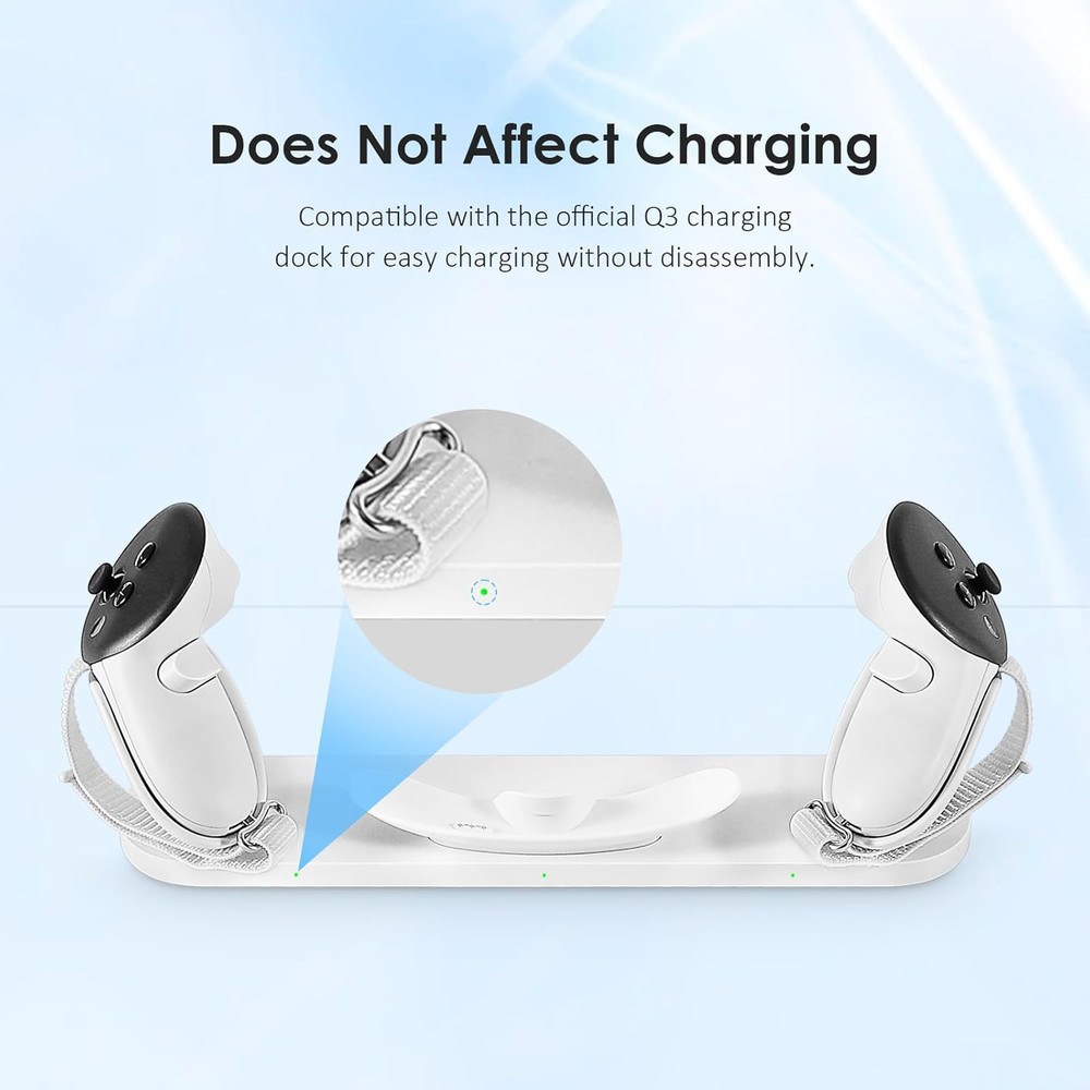 Vr Anti-Slip Controller Straps with Adjustable Knuckle Straps Compatible with Me