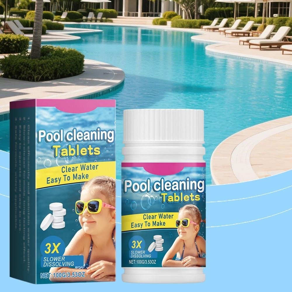 Multi-effect Pool Water Quality Cleaning Effervescent Tablets A5Z7