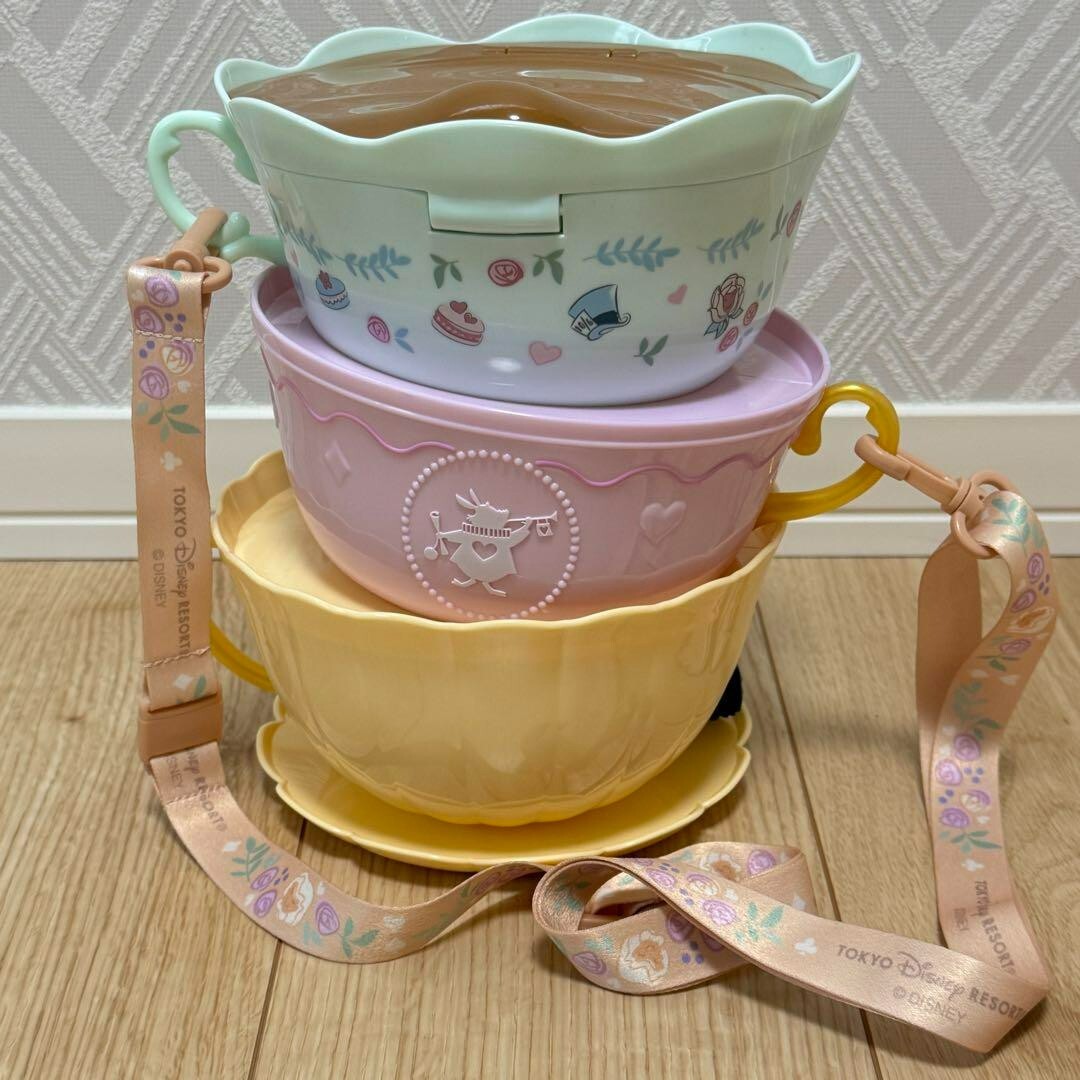 Alice in wonderland Popcorn Bucket Tokyo Disney Resort Land TDL from Japan Used
