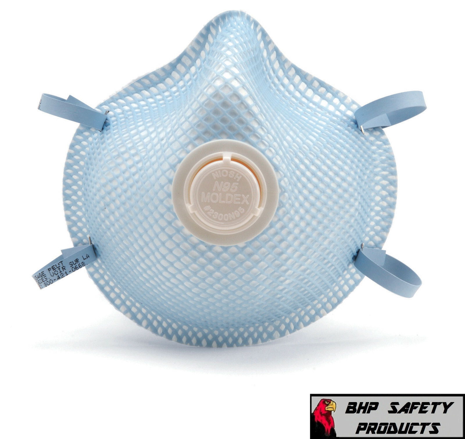 Moldex 2300 N95 Particulate Respirator Mask w/ Breathing Exhalation Valve 10/Box