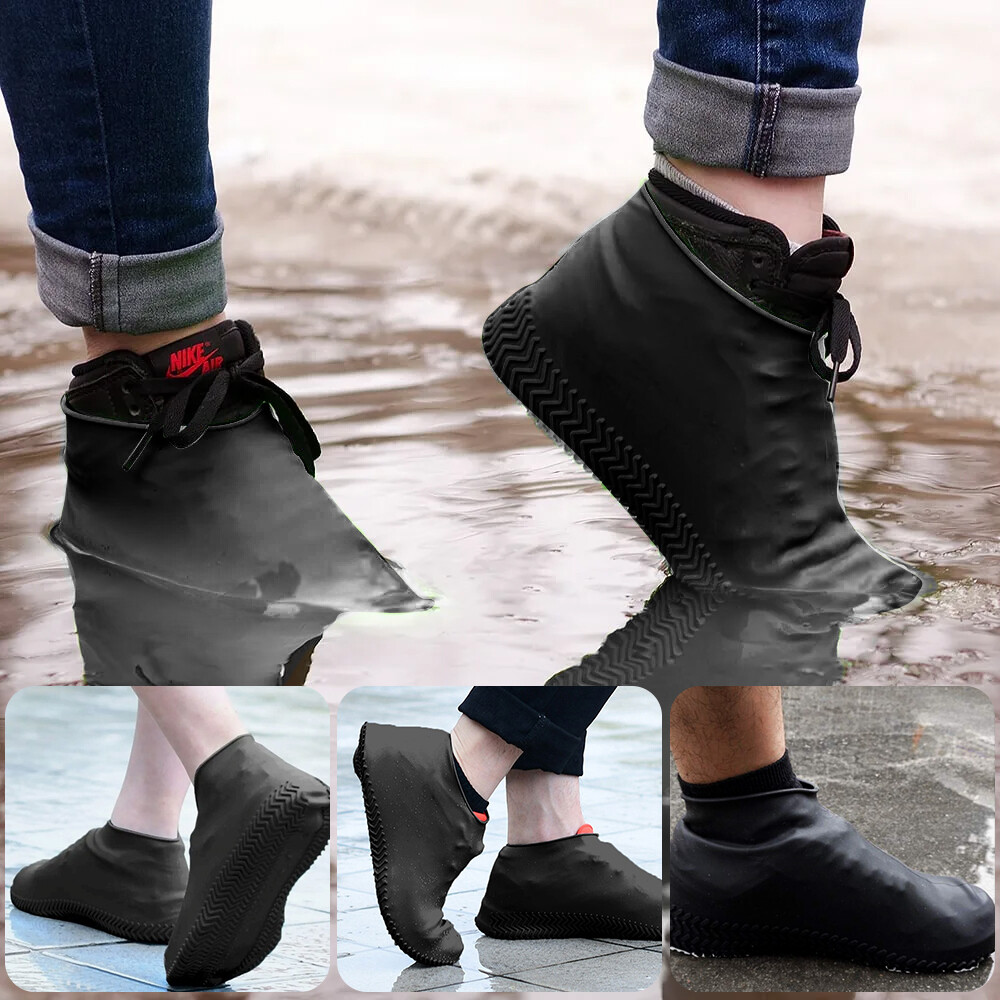 Anti-Slip Silicone Rain Shoe Covers Reusable Waterproof Shoes Cover Protector US