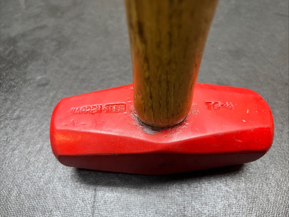 Vintage Nevada Pattern Warren Teed Sledge Hammer - 4 lbs On Solid 13.5” Handle