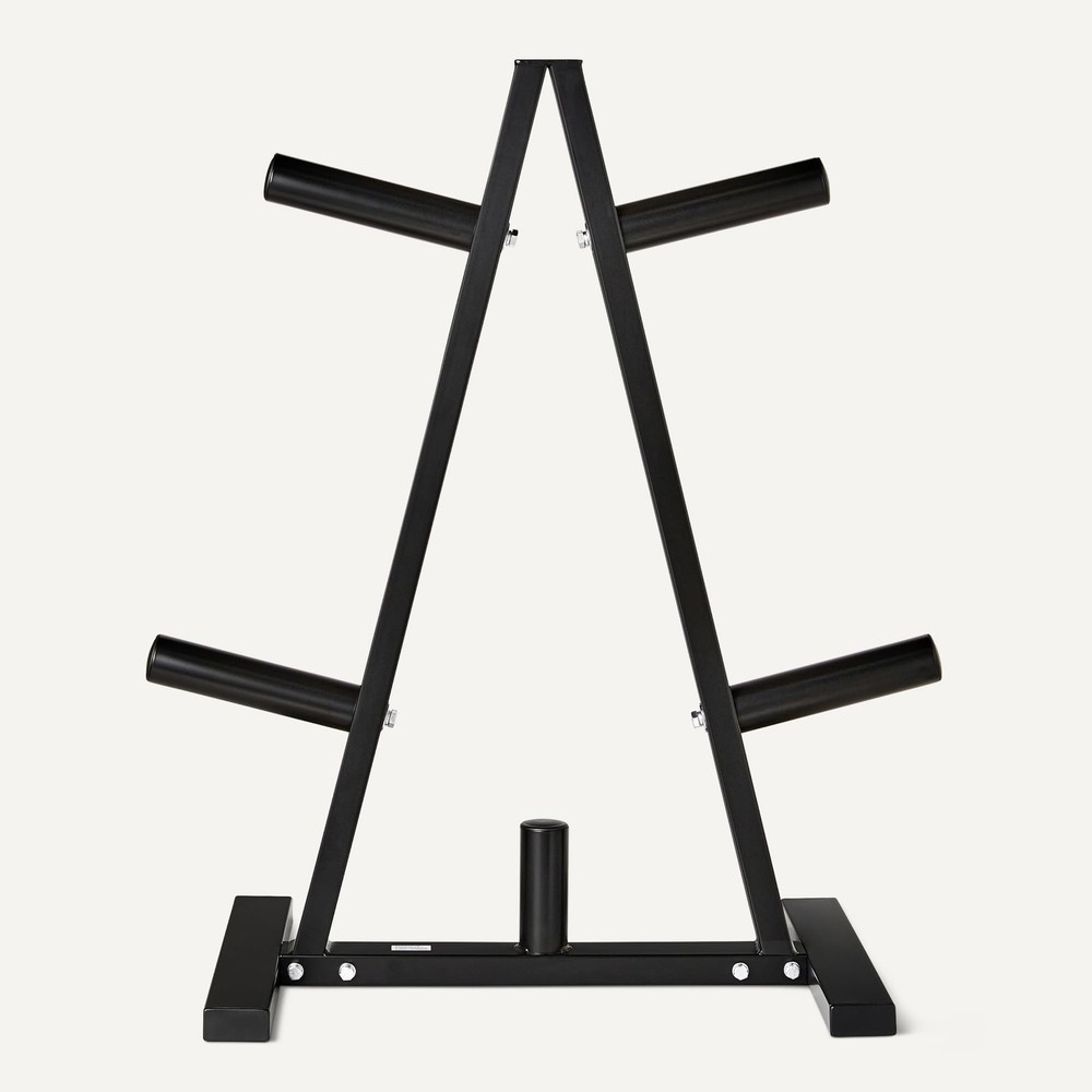 Amazon Basics Olympic 2-inch Weight 2" Plate Tree, 300 lbs, black