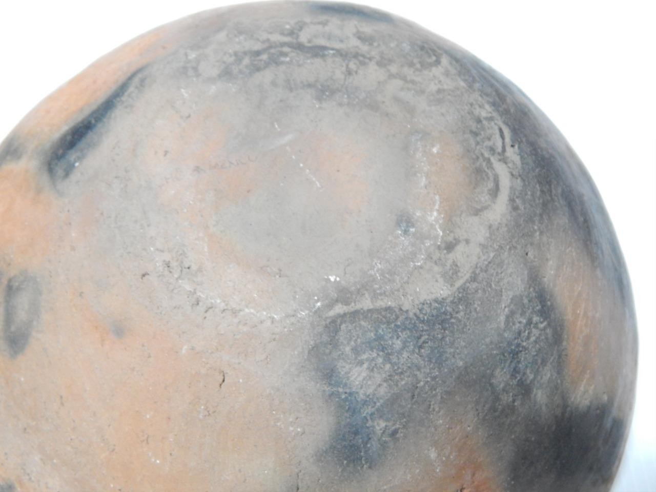 ANTIQUE PUEBLO / MISSION INDIAN LARGE POTTERY DOUGH BOWL FORM POT