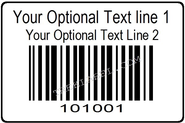 1000 Serial Barcode Labels Sequential Consecutive Number Roll Stickers 6 digit