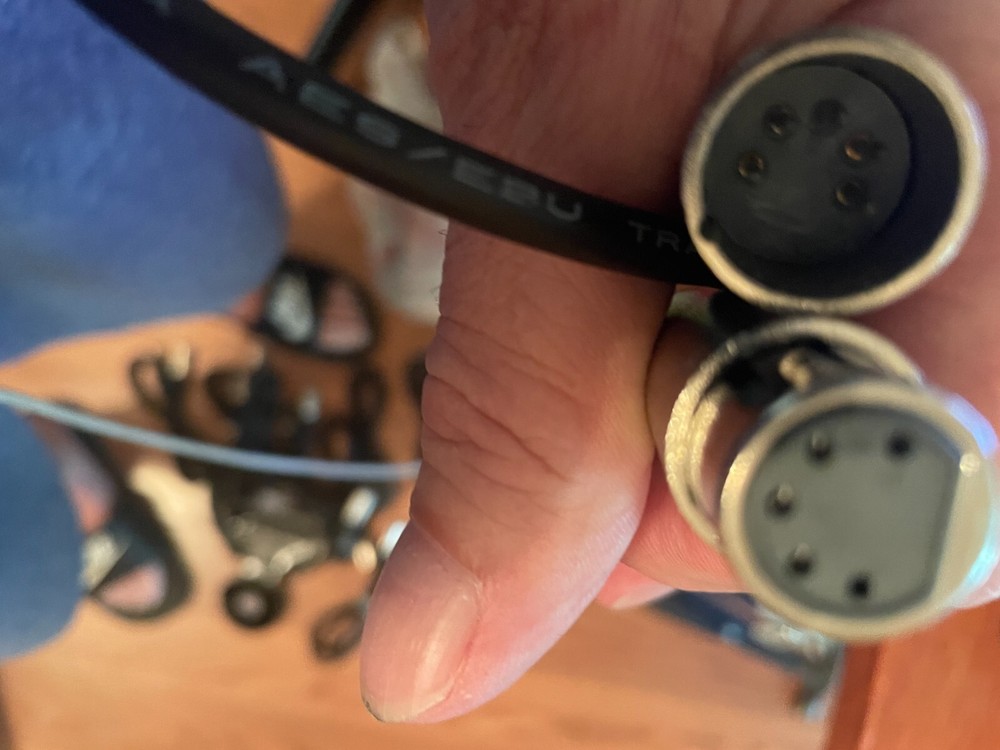 DMX Cable- 5 pin, 3ft, - 2 pack