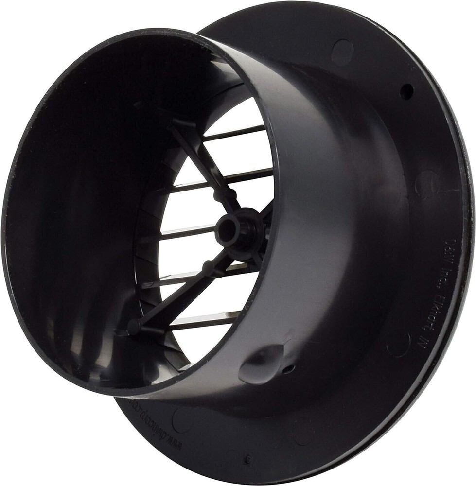 VALTERRA A/C Register Non-Damp, 4", Black