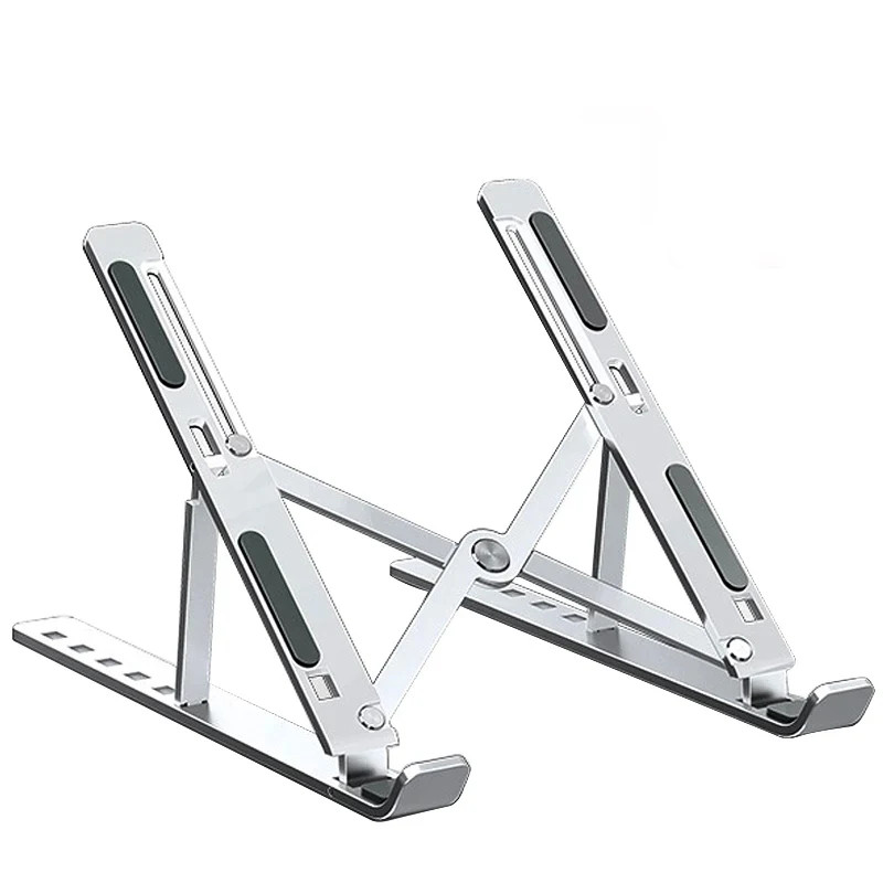Aluminum Alloy Laptop Holder Stand Adjustable Foldable Portable for Notebook Com