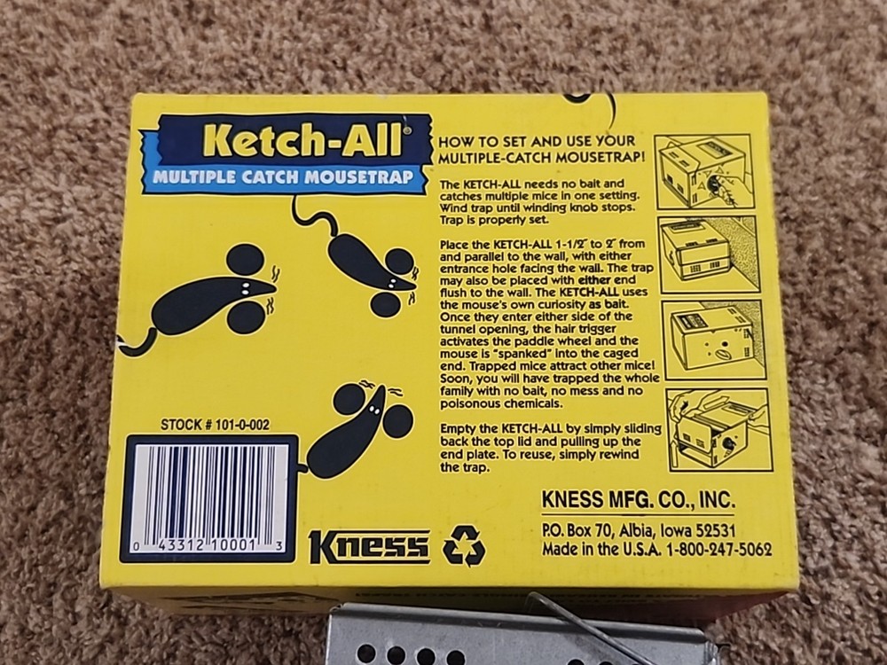 Ketch-All 101-0-023 Multiple Catch Reuseable Mouse Trap