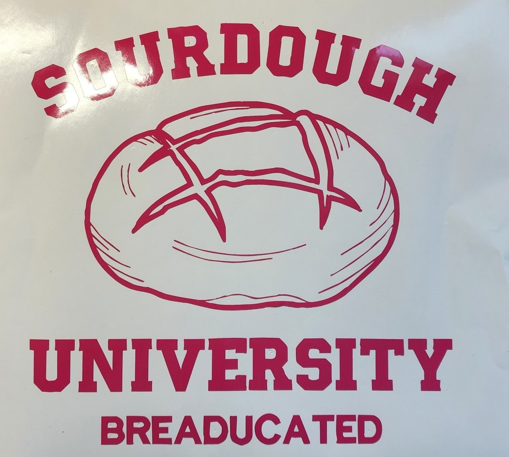 Sour Dough Baking Decal 10inch.   Read Description.