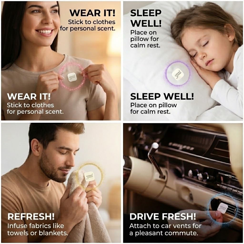 AROMA STICKERS® Original Blend ENERGIZE - 100% Natural 1 Fl Oz (Pack of 3)