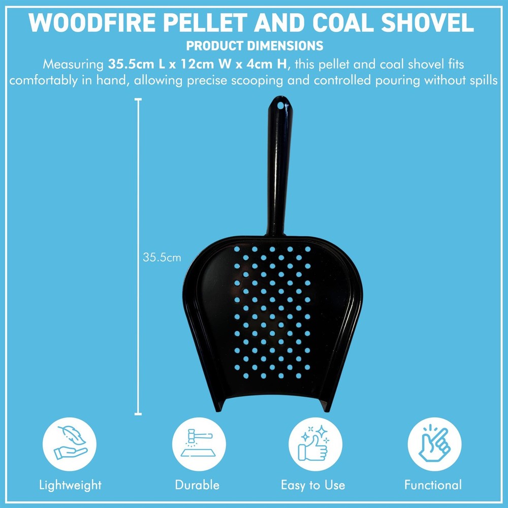 𝗪𝗢𝗢𝗗𝗙𝗜𝗥𝗘 𝗣𝗘𝗟𝗟𝗘𝗧 𝗔𝗡𝗗 𝗖𝗢𝗔𝗟 𝗦𝗛𝗢𝗩𝗘𝗟 Enamelled Steel Scoop