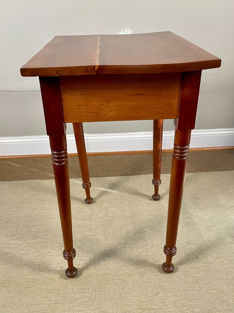 Antique Cherry One-Drawer Table w/ Distinctive Feet