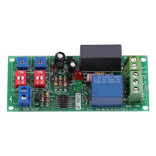 Timer Relay Module, AC100V-250V, Infinite Cycle Timer Delay On/Off Switch,