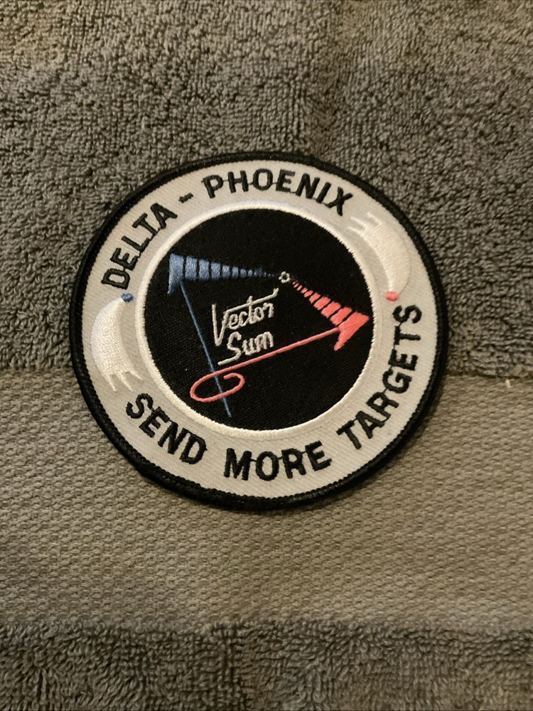 Vintage DELTA-PHOENIX Vector Sum SEND MORE TARGETS Patch NASA Space Shuttle