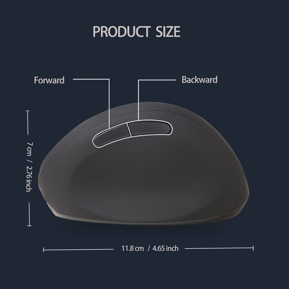 Wired Ergonomic Mouse, Optical Vertical Mouse with 3 Adjustable 800/1200/1600...