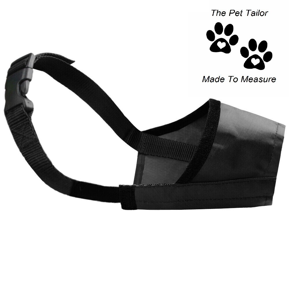 Cocker Spaniel Dog Muzzle Black Nylon Training Aid Anti Bite Barking Pet Guard