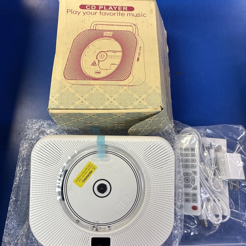 Portable CD Player - Lilac FM Tuner - Remote Control - Bluetooth