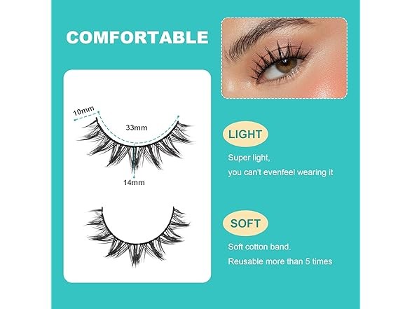 MONRUEVT Handmade False Eyelashes