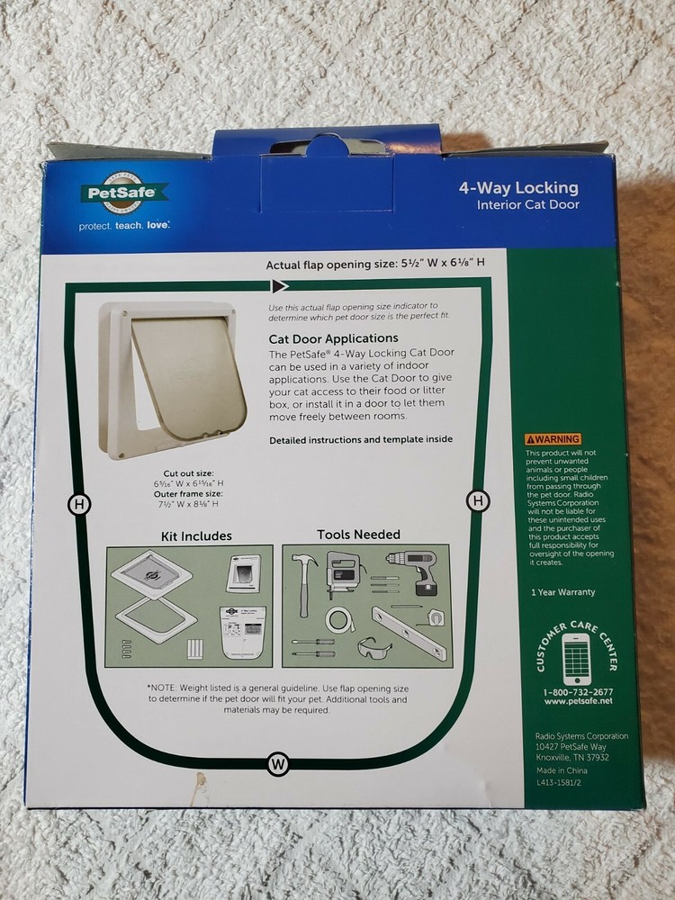 Petsafe 4-way Locking Interior Cat Door