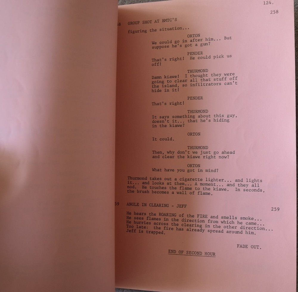 1979 From Here to Eternity : 1942 Original Screenplay Script