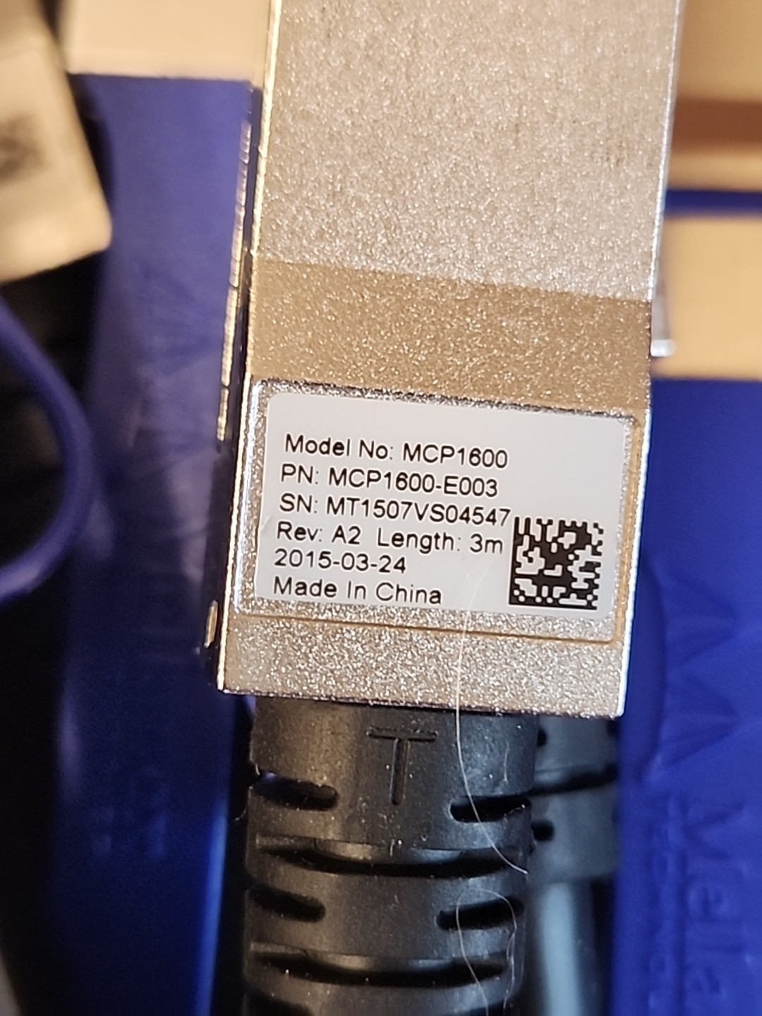 Lot Of 10 Mellanox MCP1600-E003