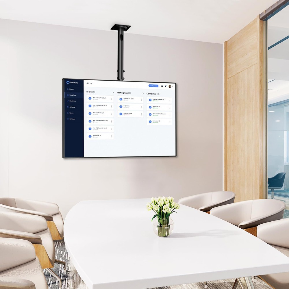 Tv Ceiling Mount Adjustable Bracket Fits Most Led Lcd Oled And Plasma Flat Scree